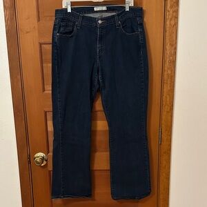 Levi's Dark Blue Women's Curvy Boot Cut Jeans
